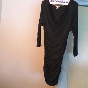 Size S Grey fitted top- adjustable length